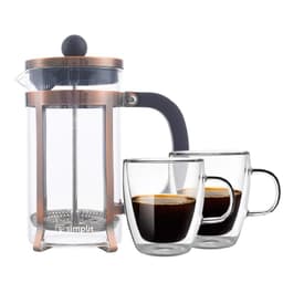 Pack Cafetera Francesa 600 ml + Set 2 Tazas 350 ml