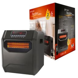 Estufa Infrarroja con Temporizador 1500W Negra