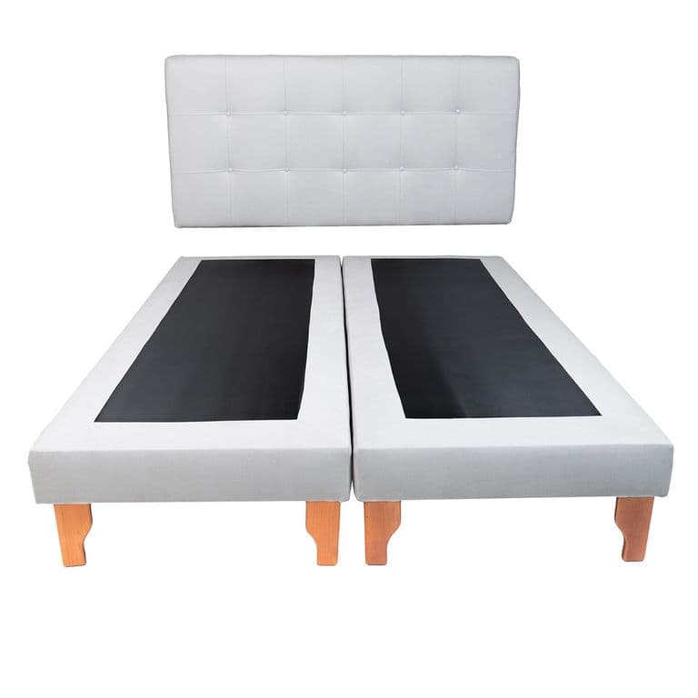 CAMA KING GRIS LINO