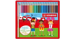 Set Lapices 24 Colores Caja Metalica