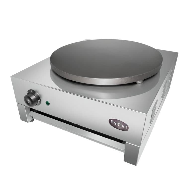 Crepera Electrica Industrial 40 cm. Acero Inox.