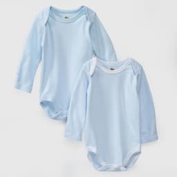 Pack body celeste rayas celeste algodon peruano - Celeste Celeste 12 MESES