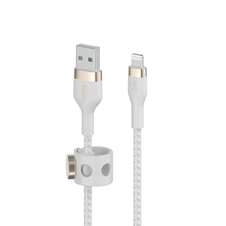 Cable Lightning a USB-A BOOSTCHARGE PRO Flex de 1 m - Blanco