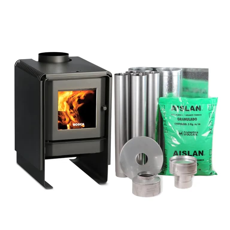 Pack Estufa a Lena Eco 380 + Kit de instalacion