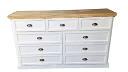 Comoda Rustica Bicolor Terracina 150 Blanca