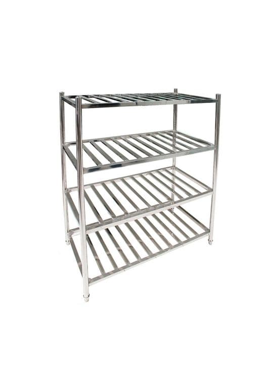 ESTANTERIA ACERO INOX TIPO REJILLA DE 150 x 60 x 155 cms. IMAHE.