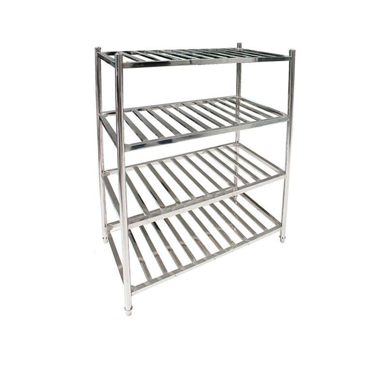 ESTANTERIA ACERO INOX TIPO REJILLA DE 150x45x155 cm IMAHE