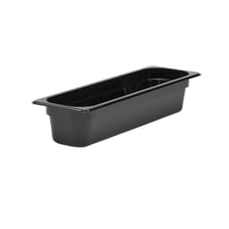 CONTENEDOR POLICARBONATO NEGRO 24x10CM IMAHE