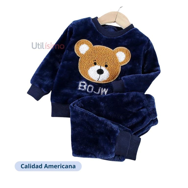 Set Invierno 2 Piezas Buzo Nino Oso Bojw Azul Oscuro Azul Oscuro 5