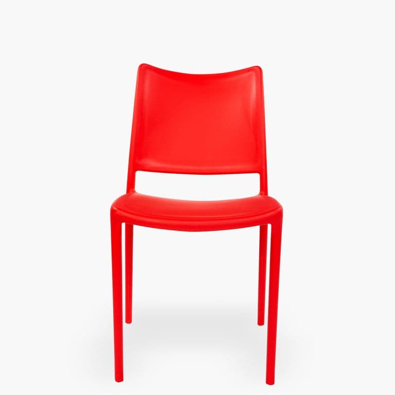 Silla plastico terraza Todi Rojo Form Rojo