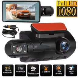 Dash Cam Camara Dual 1080P Angulo Amplio de 150 Grabacion en Bucle Vision Nocturna