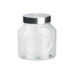 Set De 2 Frascos Vidrio Con Tapa Acero 1500 Cc Linea Elips