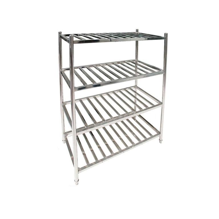 ESTANTERIA ACERO INOX TIPO REJILLA DE 120 x 45 x 155 cms. IMAHE