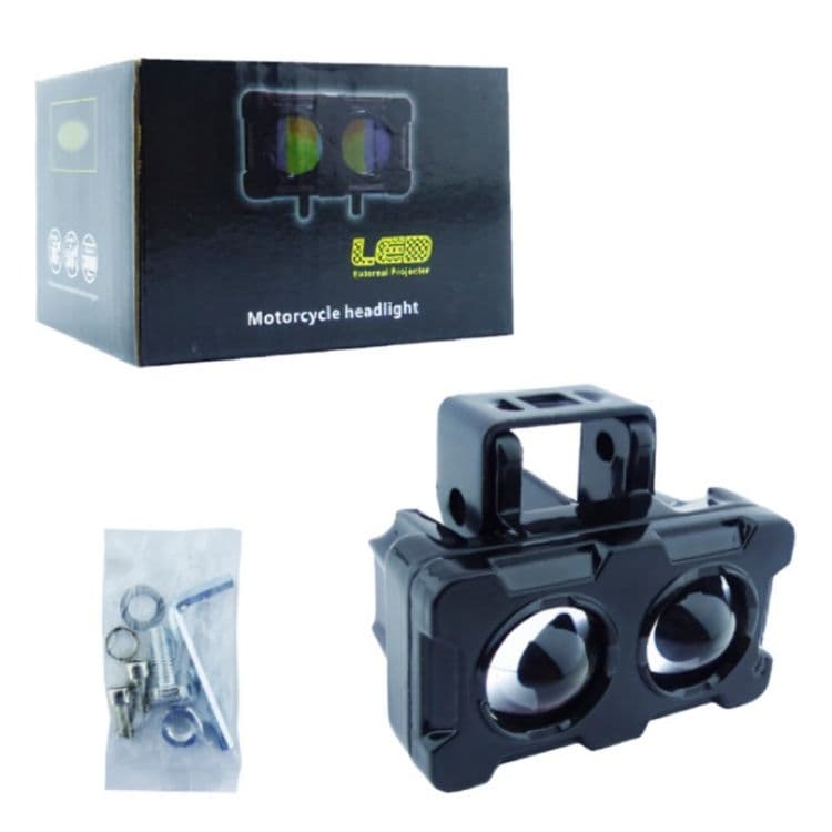 NEBLINERO LED PARA MOTO MINI 2 LED CUADRADO 40W DUO COLOR