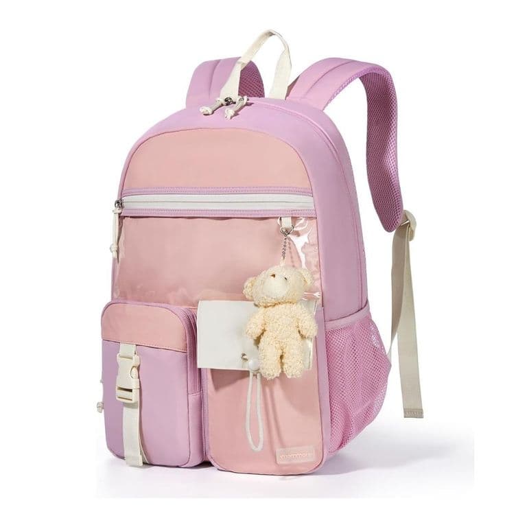 Mochila Escolar Ligera Kawaii Kids 19L - Morado