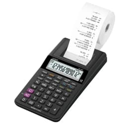 Calculadora Sumadora con Impresion color Negro
