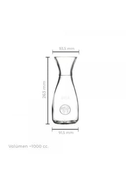 Set De 2 Botella De Vidrio 1 Litro Linea Bacchus