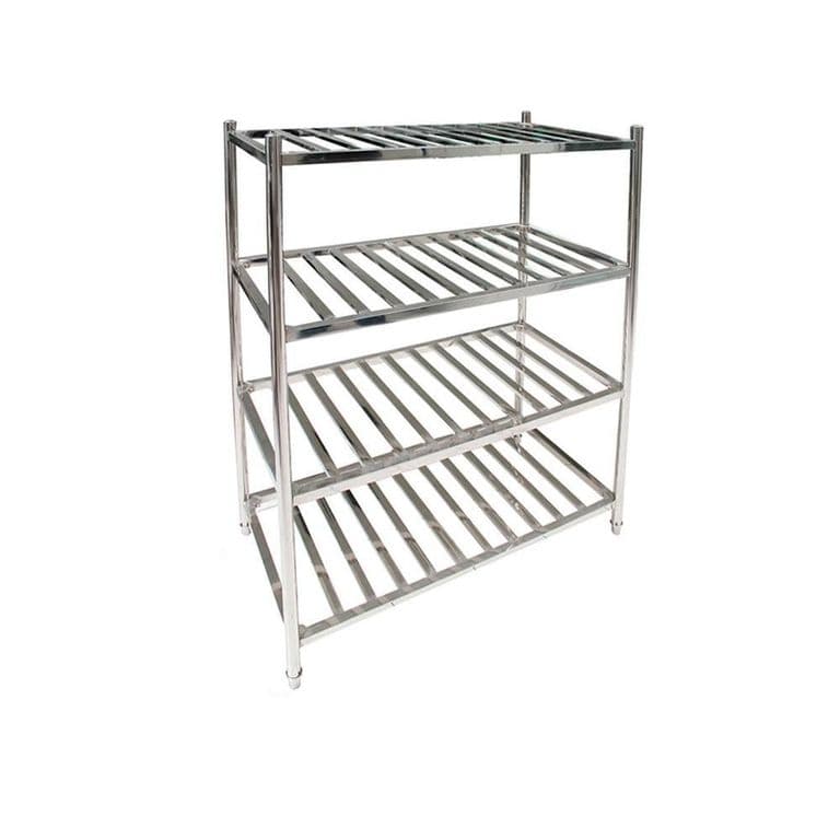 ESTANTERIA ACERO INOX TIPO REJILLA DE 90 x 45 x 155 cms. IMAHE