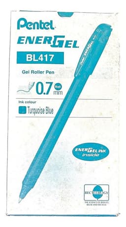 Roller Lapiz Gel Makkuro 07mm Turquesa - 12un