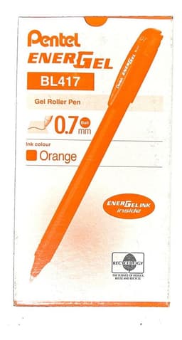 Roller Lapiz Gel Makkuro 07mm Naranjo - 12u
