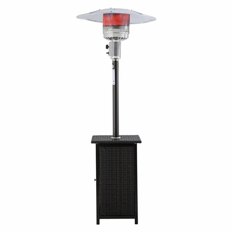 Estufa a Gas Exterior Terraza SETAX Rattan Para Patio Jardin Terraza