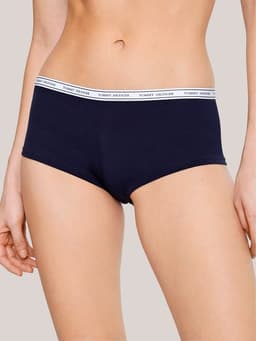 Calzon Boyshort Con Logo Azul Azul S