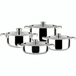 BATERIA COCINA MALAGA INOX 8P ACERO.