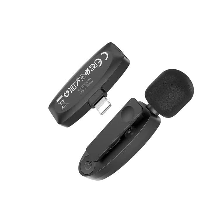 MICROFONO PARA IPHONE INALAMBRICO NEGRO