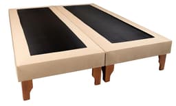 BASE DOS PLAZAS BEIGE LINO.