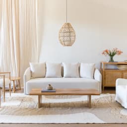 Sofa Maribel Beige 3 cuerpos Amoble Beige