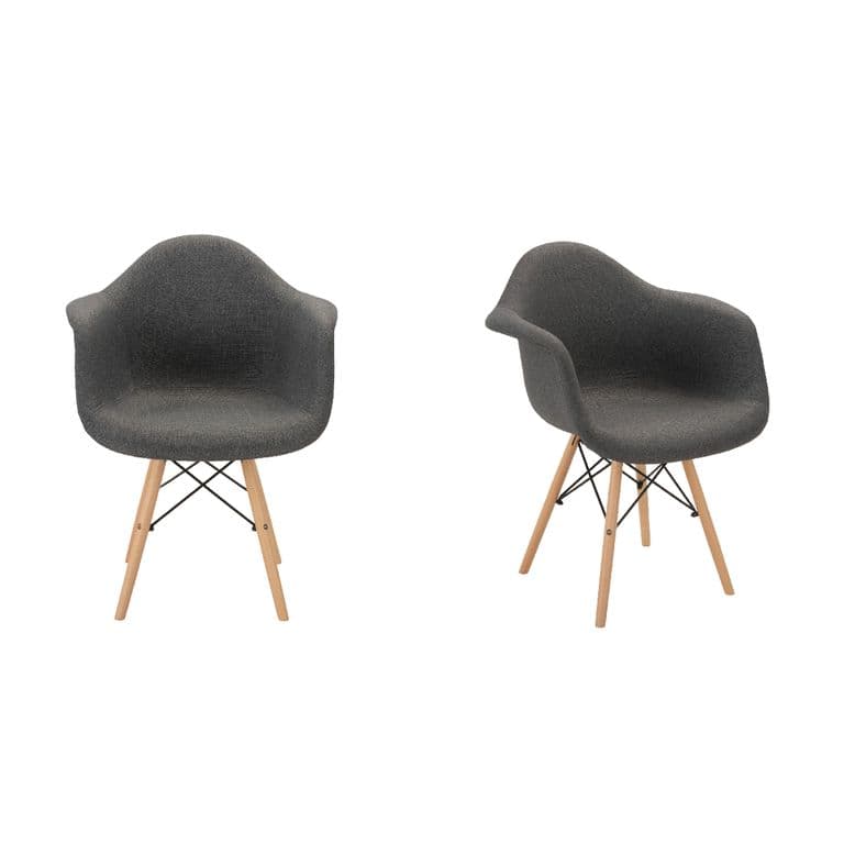 Pack x 2 sitial Eames tela Gris