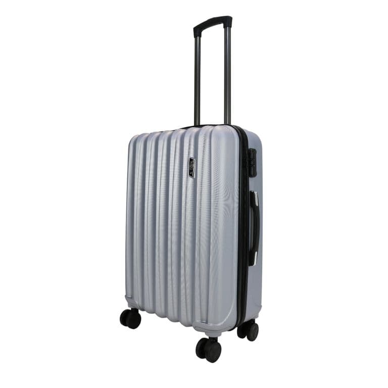 Maleta Brasilia M 8 Ruedas Plata Gris M