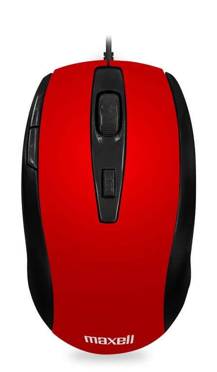 Mouse Optico 5 Botones MOWR-105 Rojo