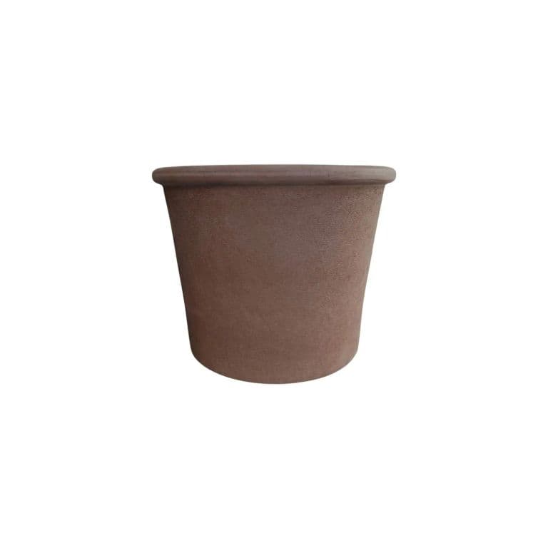 Maceta Primitivo Cilindrica 28cm Grafito