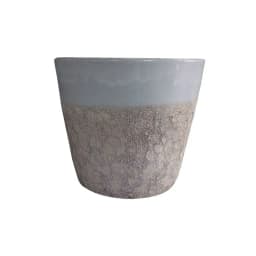 Maceta Seaside 23cm Conica Blanco Tropea