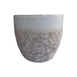 Maceta Seaside 28cm Ovalada Blanco Tropea
