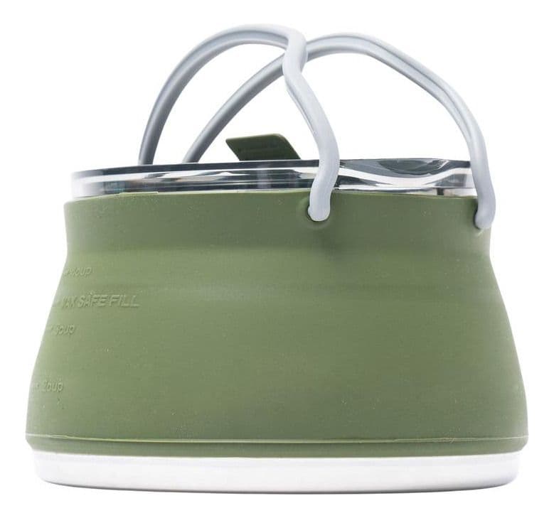 Olla Unisex Plegable De Silicona 1l Verde