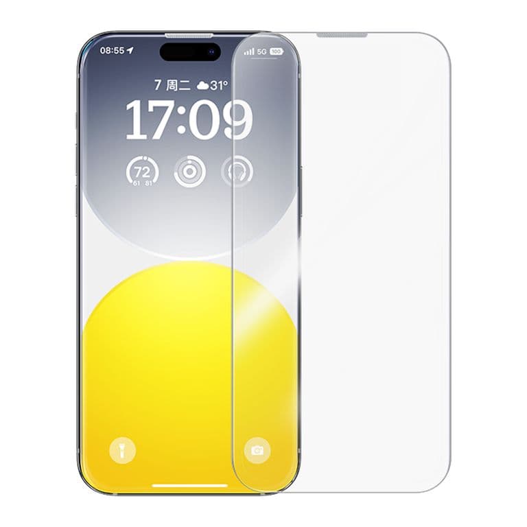 Lamina Protectora de Vidrio Templado compatible con iPhone 15 Pro Max