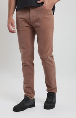 Pantalon hombre Cotele cafe - Algodon organico Cafe 30