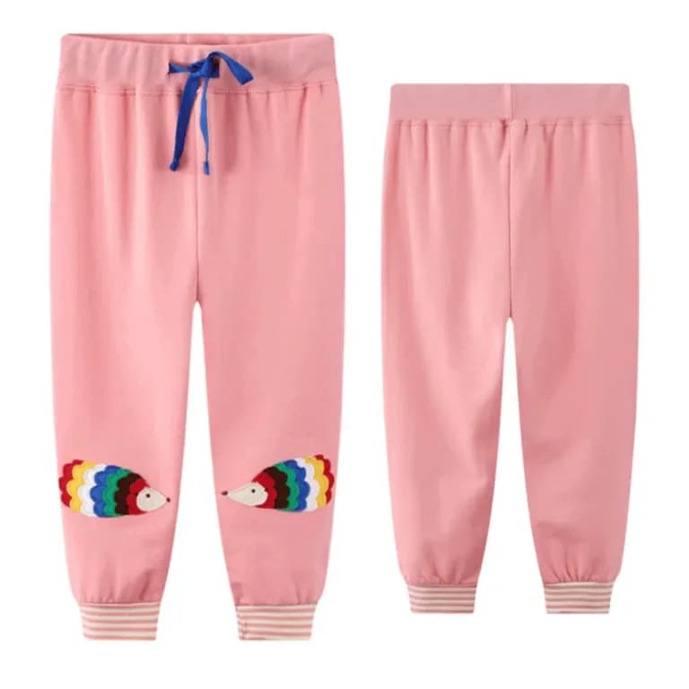 Pantalon Buzo Nina 100% Algodon Rosa Rosa 2