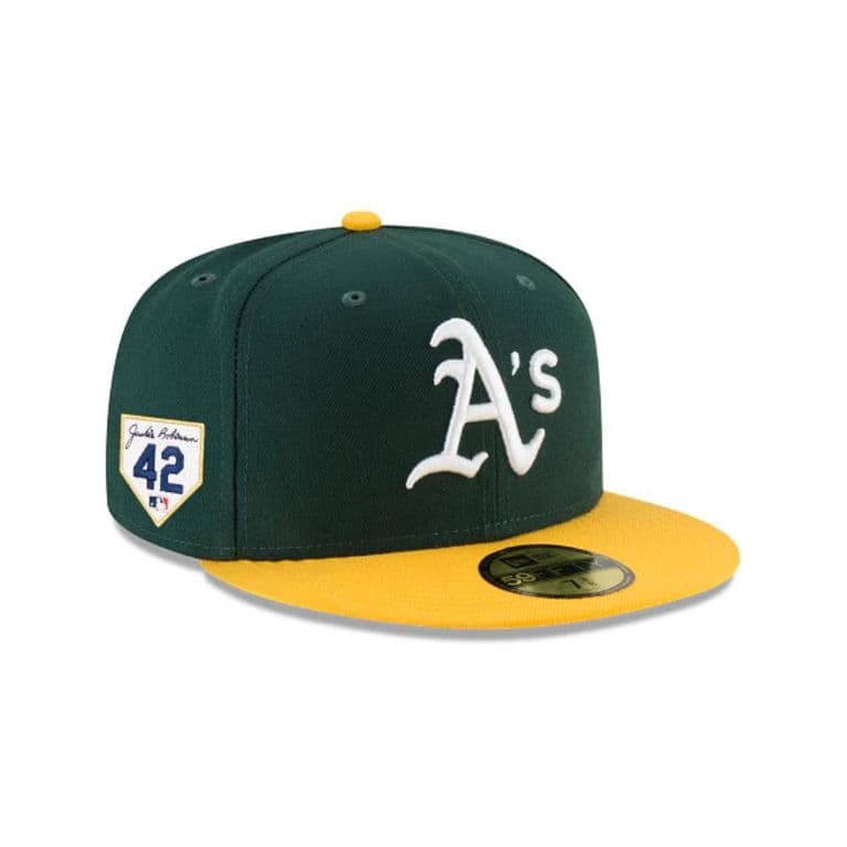 Gorra Oakland Athletics MLB 59Fifty Jackie Robinson Green Verde 7