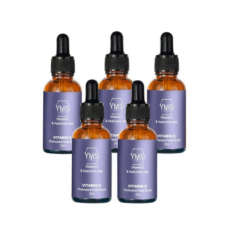 5 Serum Vitamina E y Acido Hialuronico 30 ml.
