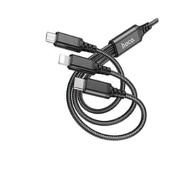 CABLE DE CARGA 3 EN 1 NEGRO