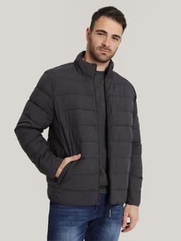 Parka Stretch Pufer Gris Gris S