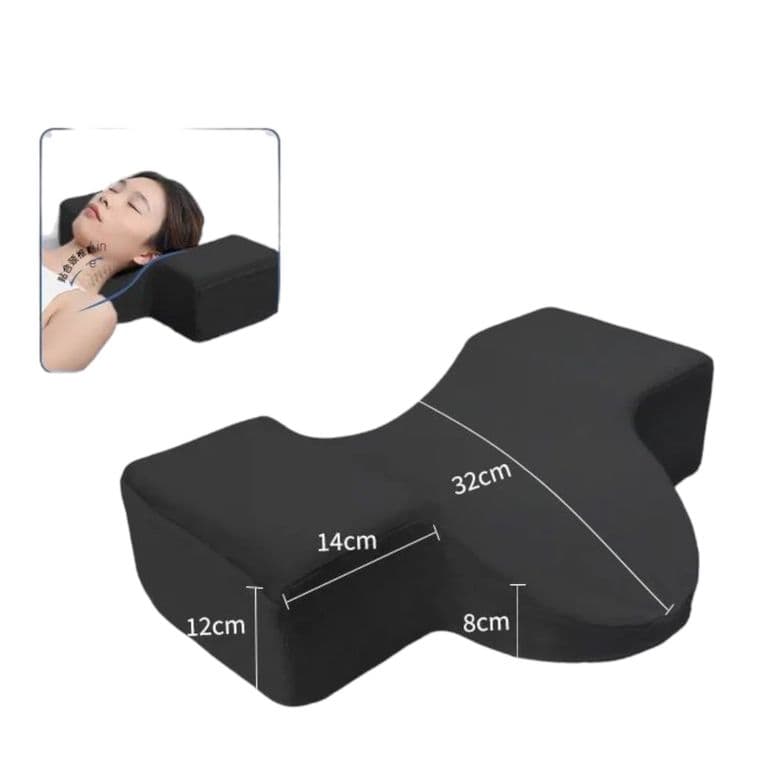 Almohada Para Extensiones De Pestanas Con Reposa Cuello NEGRO