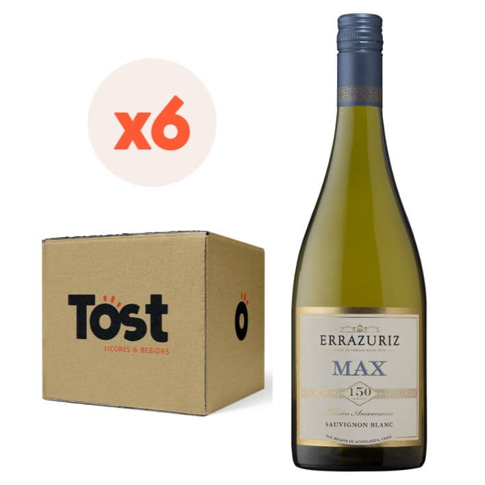 6x Vino Errazuriz Max Sauvignon Blanc 750cc