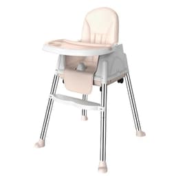 Silla De Comer Para Bebes Beige Portatil Con Ruedas