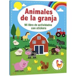 Libro De Actividades Animales de la Granja con stickers -