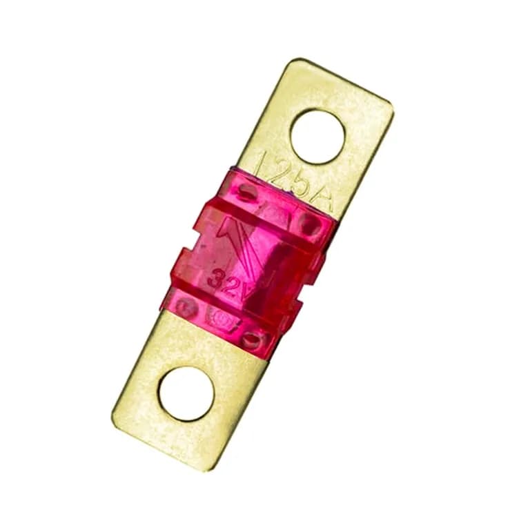 Fusible Bateria 125a 32v 42x12mm Chapado Oro -