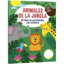 Libro De Actividades Animales de la Jungla con stickers -
